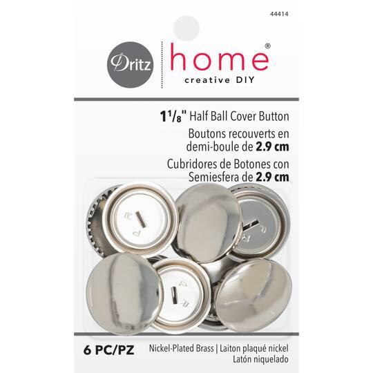 Dritz® Home 1.125" Half Ball Cover Button, 6ct.